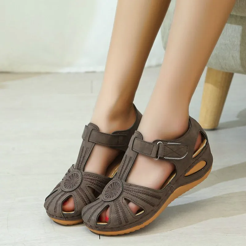 Sandals Women 2023 High Heel Sandals Casual Gladiato Platform Shoes Wedges Beach Flat Lightweight Sandals Sandalias Mujer 2023