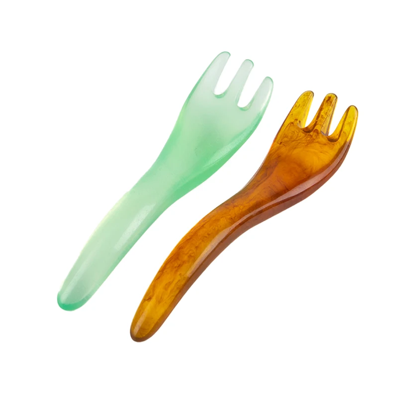 

1pc Resin Facial SPA Gua Sha Board Body Massager Relaxation Combs Face Scraping Scalp Massage Comb Health Care Tools