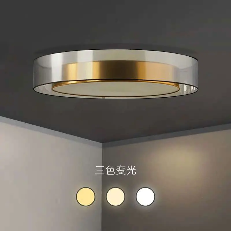 

LED Chandelier Light Simple bedroom ceiling Lamp simple modern atmosphere Nordic living room chandelier creative round study