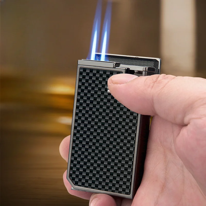 Честный металлический ветрозащитный двойной синий огонь надувная лампа