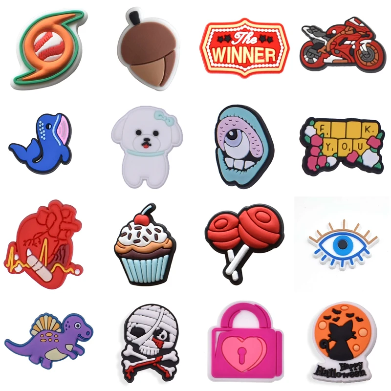 

Подвески для обуви, аксессуары, подходят для Crocs, распродажа, 1 шт., украшения, ПВХ Пряжка для детей, вечеринка, рождественские подарки, булавки