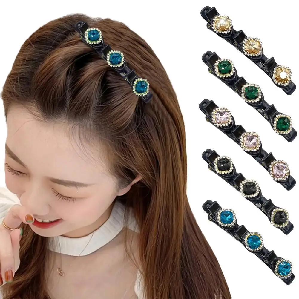 

Women Elegant Flower Pearls Braid Hairpins Sweet Hair Decorate Clips Bangs Hold Barrettes Headband Fashion Hair Accessories Set