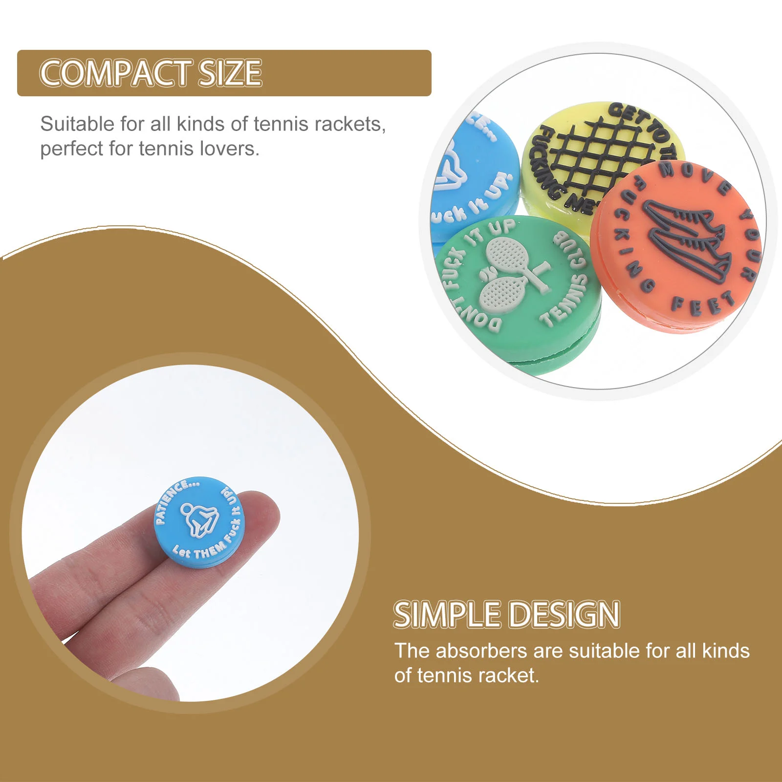 8 шт. теннисная ракетка амортизатор силиконовый демпфер вибрации шокирующий