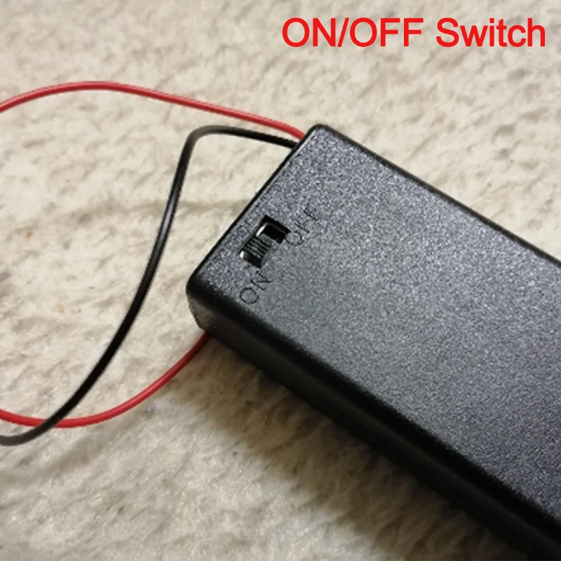 Чехол для аккумулятора AA 18650 черный высокого качества сделай сам контейнер