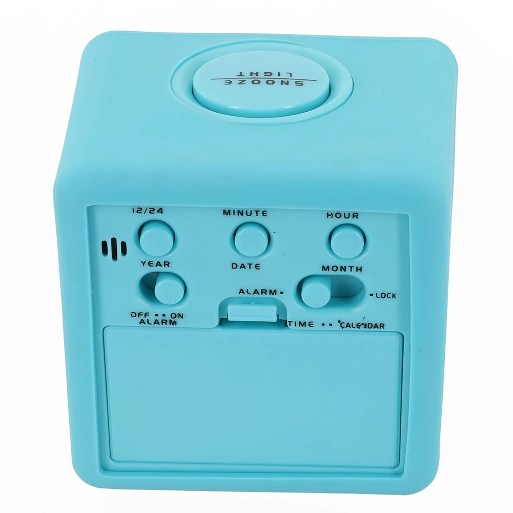 ЖК-будильник цифровой с умным светом мягкий квадрат силиконовой защитной