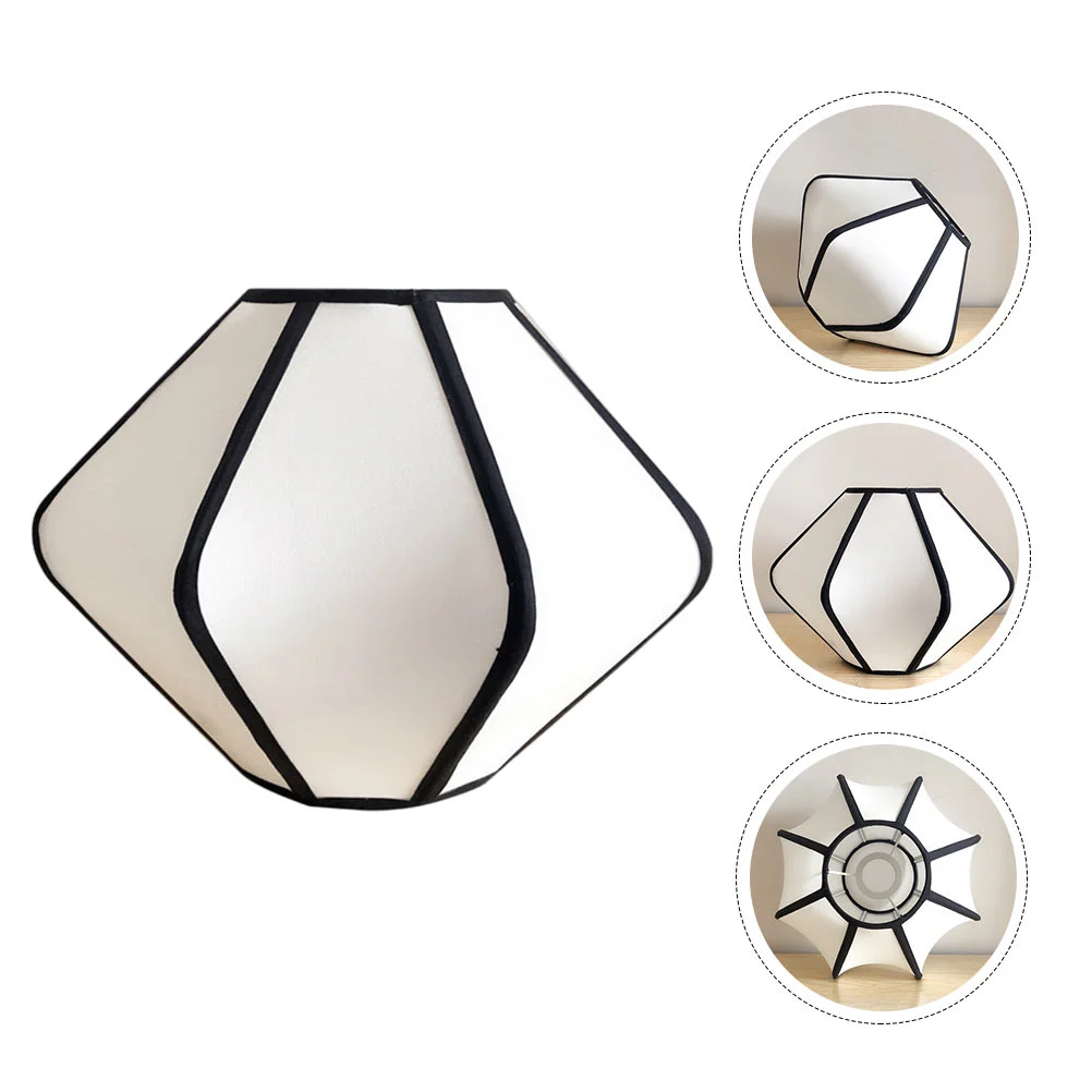 

Cloth Lampshade Table Lamp Cover New Chinese Style Lampshade Simple Cloth Lampshade for Decoration Hotel Bedside Lamp