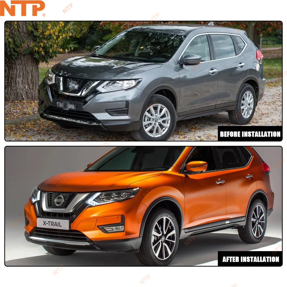 Фото Комплект светодиодных противотуманных фар для NISSAN ROGUE X-TRAIL 2017-2020, совместимый с различными версиями моделей, автомобильные световые аксессуары №3