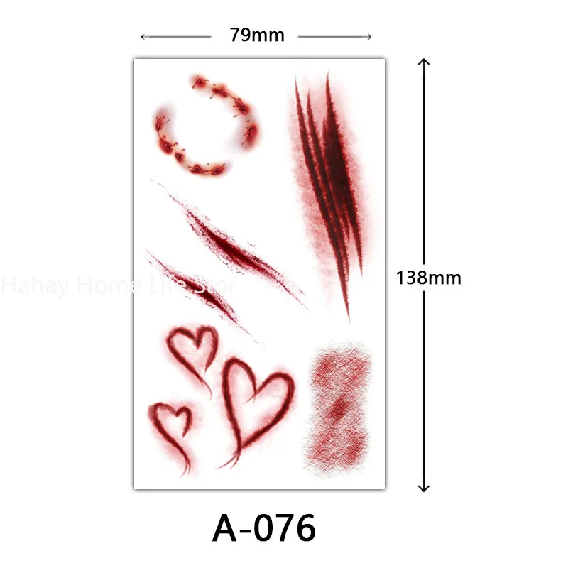 

Временные татуировки HORROR MOONBIFFY