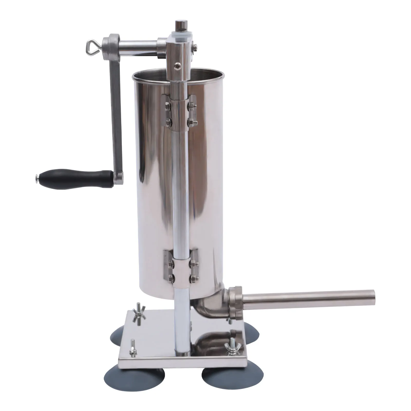 

3L Vertical Manua Stuffer Machine, Stainless Steel Sausage Maker Filling Filler Meat Tools with 8 Stuffing Tube