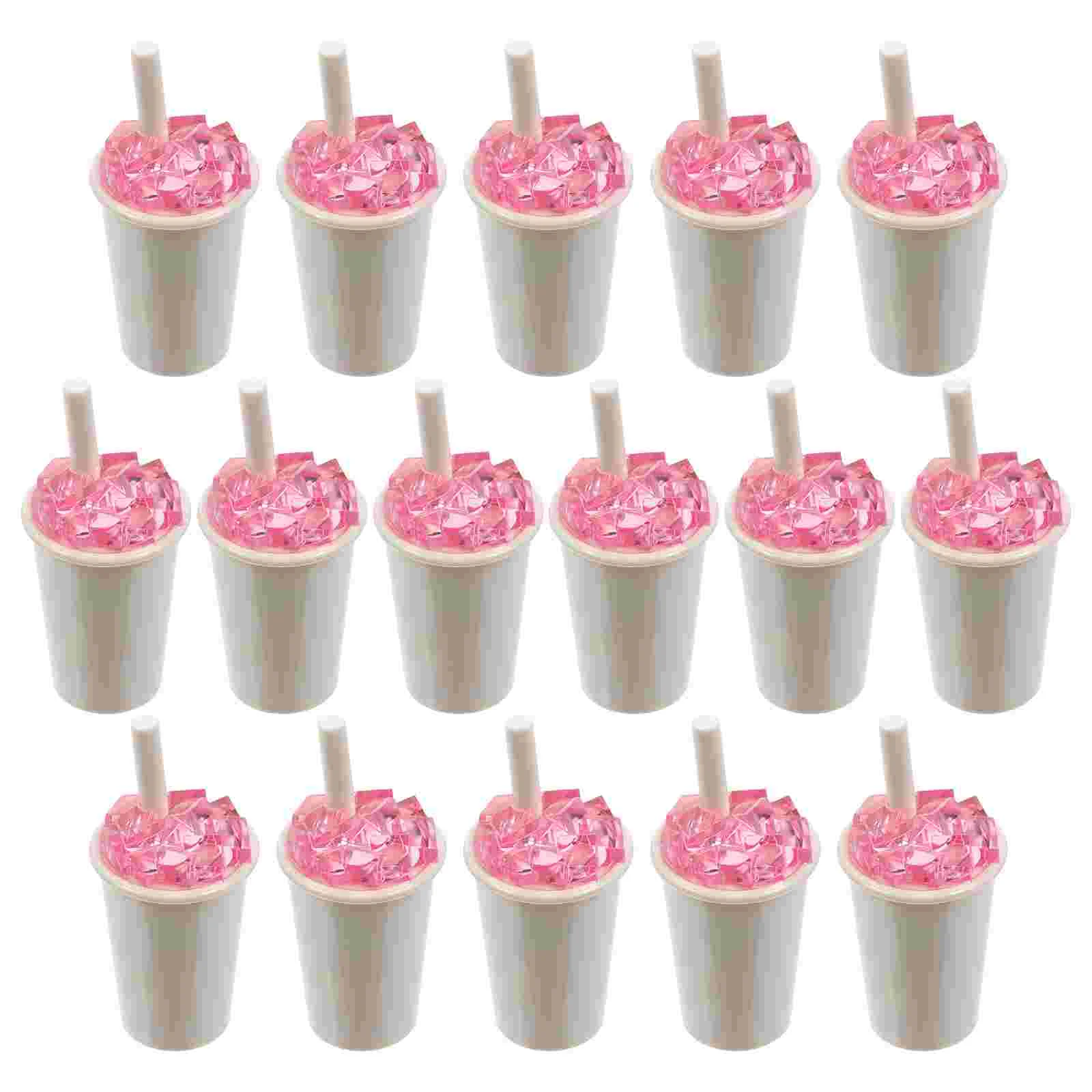 

16Pcs Drink Bottle Lip Gloss Tube DIY Lipstick Cosmetic Packing Container