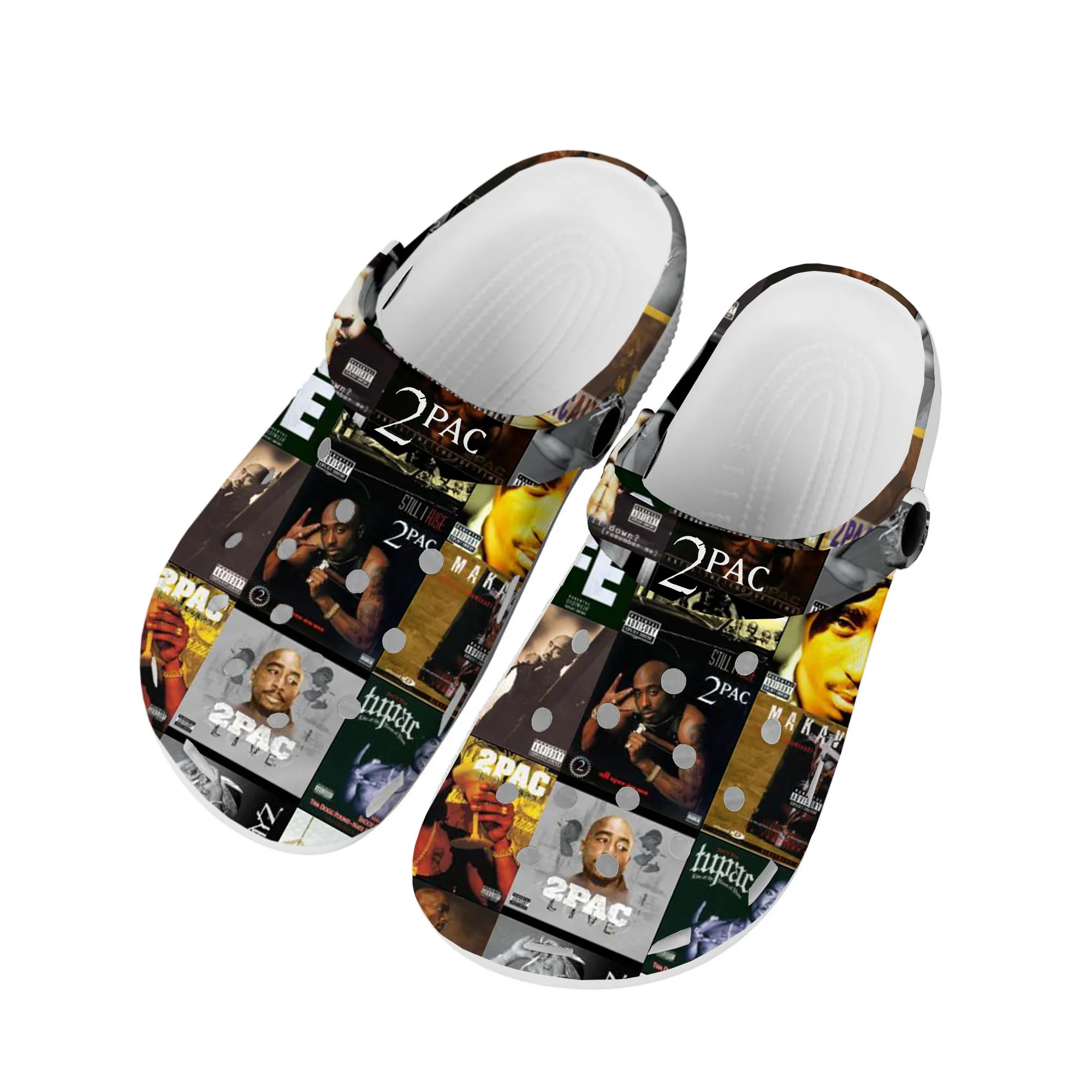 

Rap 2Pac Tupac All Eyez on Me Home Clogs Custom Water Shoes Mens Womens Teenager Shoe 3D Print Garden Clog Beach Hole Slippers