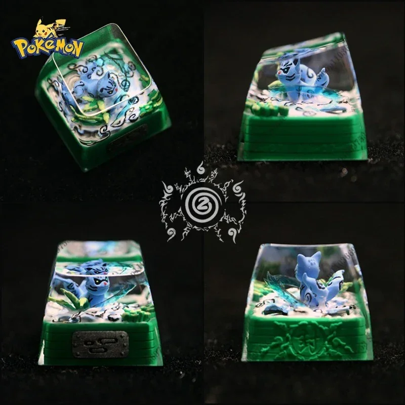 Колпачки для клавиш из смолы Pokemon Naruto Muou индивидуальные кристально прозрачные