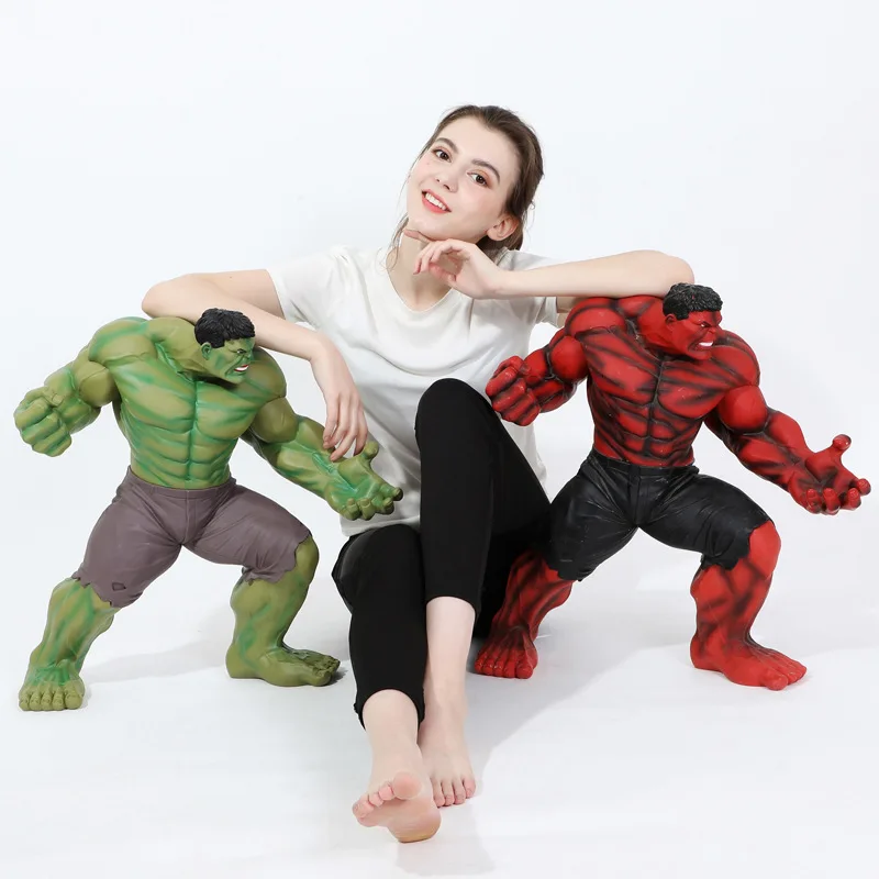 

Экшн-фигурка супергероя из ПВХ, большой размер 64 см, зеленая гигантская танос, Коллекционная модель, игрушка, подарок для взрослых