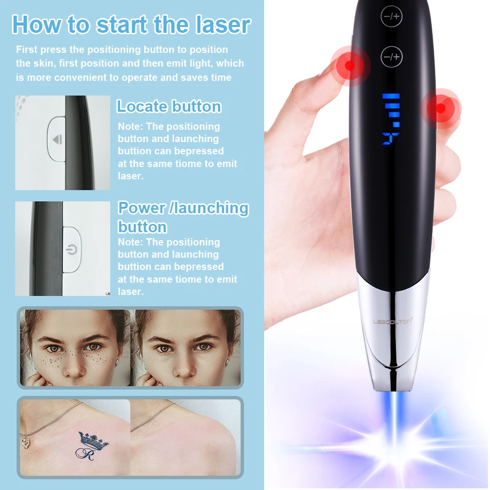 Laser Picosecond Pen Freckle Tattoo Removal Aiming Target Locate Position Mole Spot Eyebrow Pigment Remover Acne Beauty Care images - 6