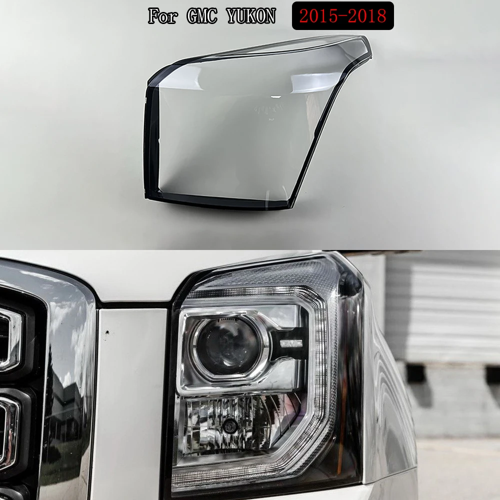 Для GMC YUKON 2015 2016 2017 2018 корпус фары прозрачный абажур крышка линза из плексигласа