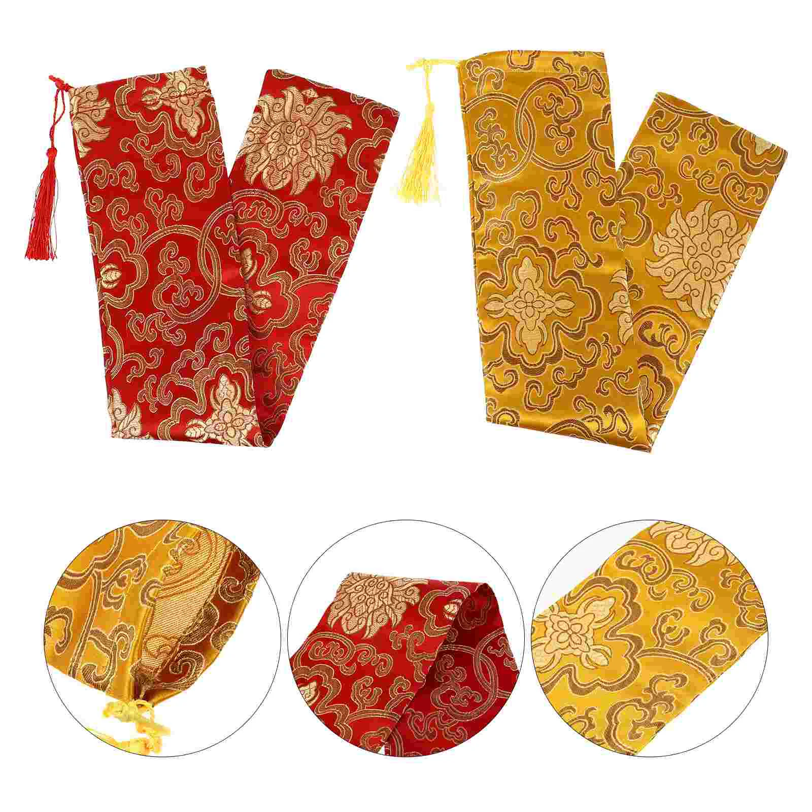 

Calligraphy Scroll Paper Holder Chinese Blank Sumi Tube Writing Roll Pouch Storage Case Hanging Painting Scrolls Wall Xuan Rice
