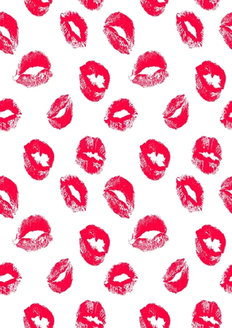

White Background Backdrop Red Lips Wall Valentine's Day Backdrop Party Vinyl Background Photo Studio Creative Props