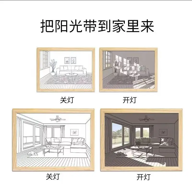 Фонарь маленькая ночная лампа искусственное украшение настенная гостиная