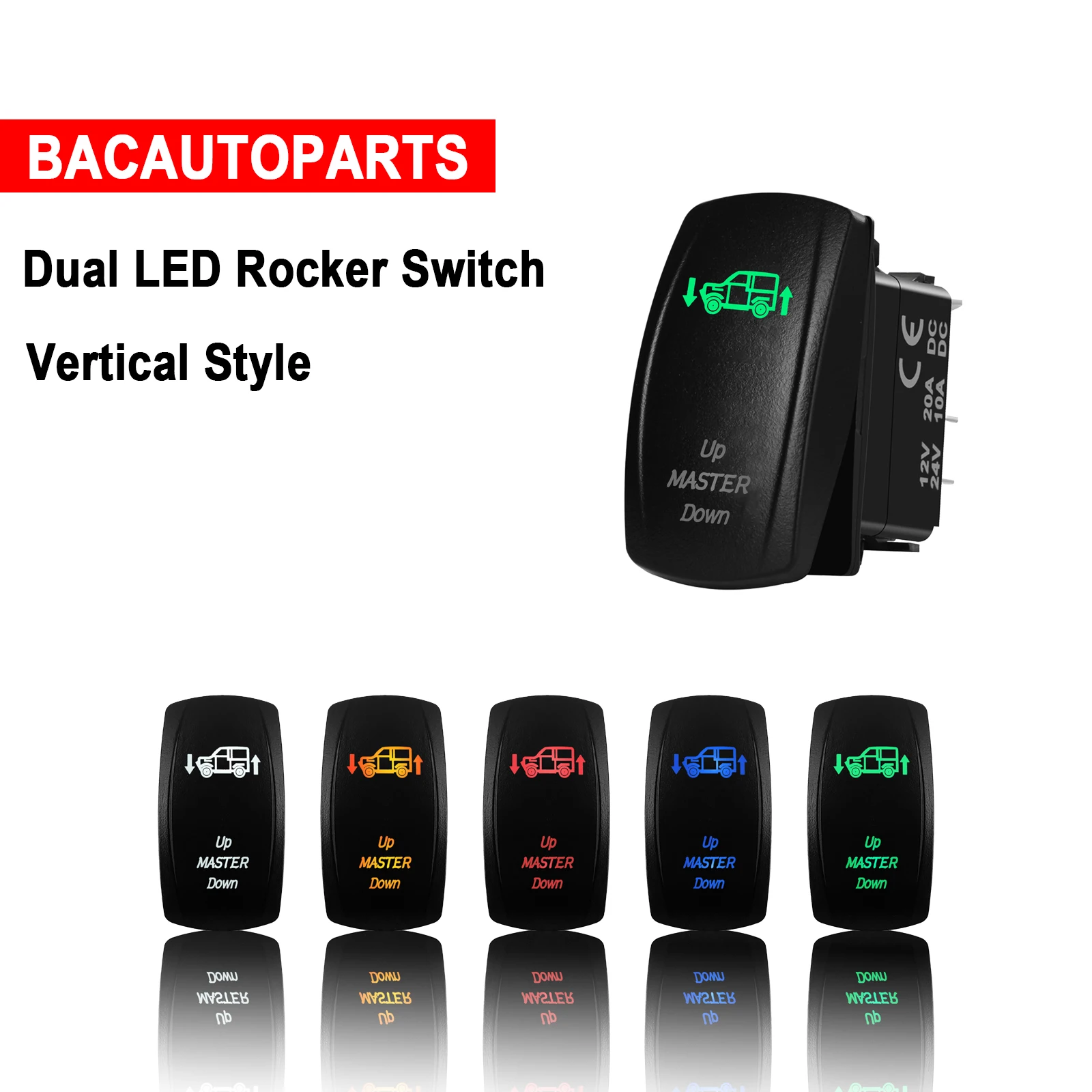 12 В 7 контактов ВКЛ./ВЫКЛ. двойная лампа искусственный переключатель для