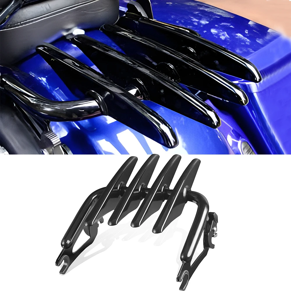 Для Harley Touring Road King Glide Street FLHX FLHR FLTR 2009-2022 2023 съемный черный задний багажник Stealth