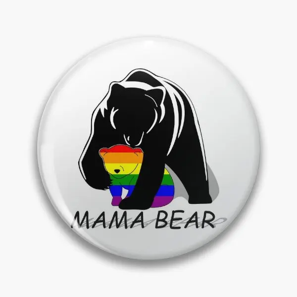 Мягкая Заколка-булавка Pride Mama с медведем декоративная брошь на воротник милая
