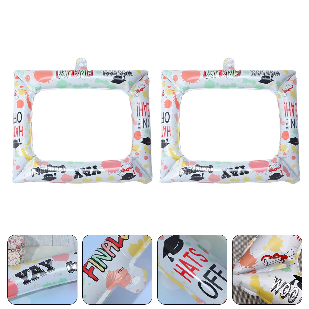 

12pcs Graduation Frame Photo Props Inflatable Frame Photo Taking Props Party Supply