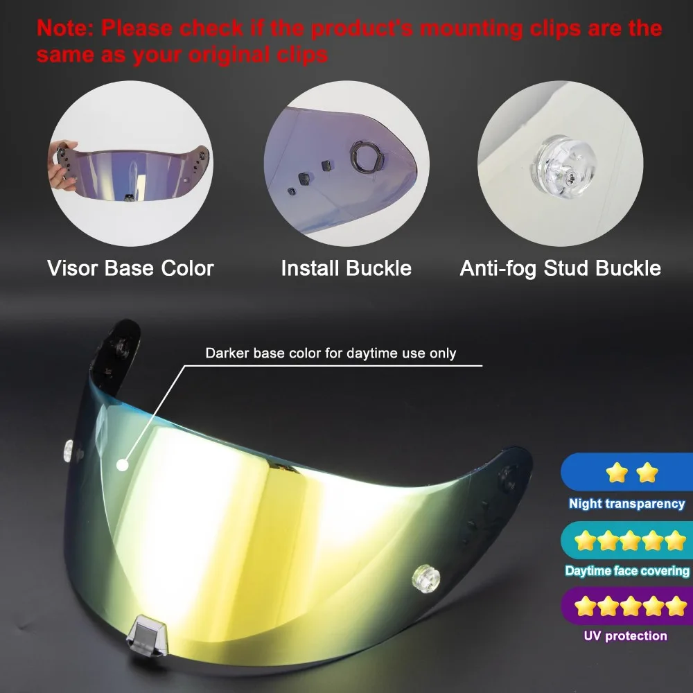 Мотоциклетный козырек шлем лицевой щиток замена защита от УФ-излучения царапин