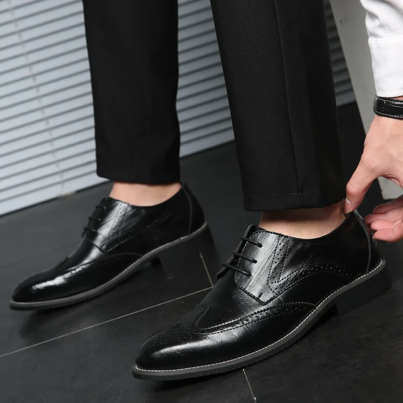 

Men Dress Shoes Men Luxury italian style Oxford Shoes Shadow Patent Leather Luxury Fashion Groom Wedding Shoes Big Size 48