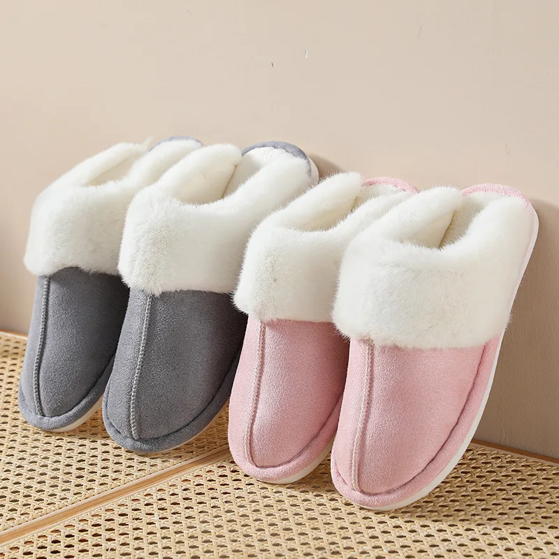 

Xiaomi Winter Home Fur Slippers Non-Slip Soft Warm Home Indoor Bedroom Men's Couples Boys Girls Floor Shoes