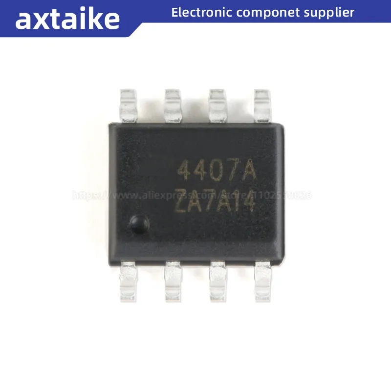 

10PCS AO4407A AO4407 4407A SOIC-8 30V 12A SMD IC P-Channel MOSFET