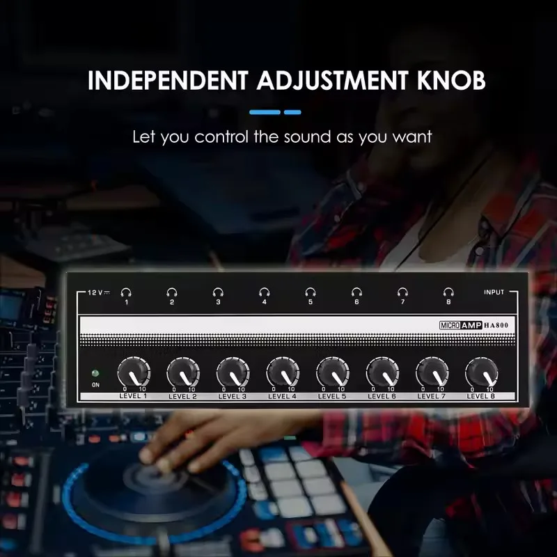 8-канальный усилитель для наушников