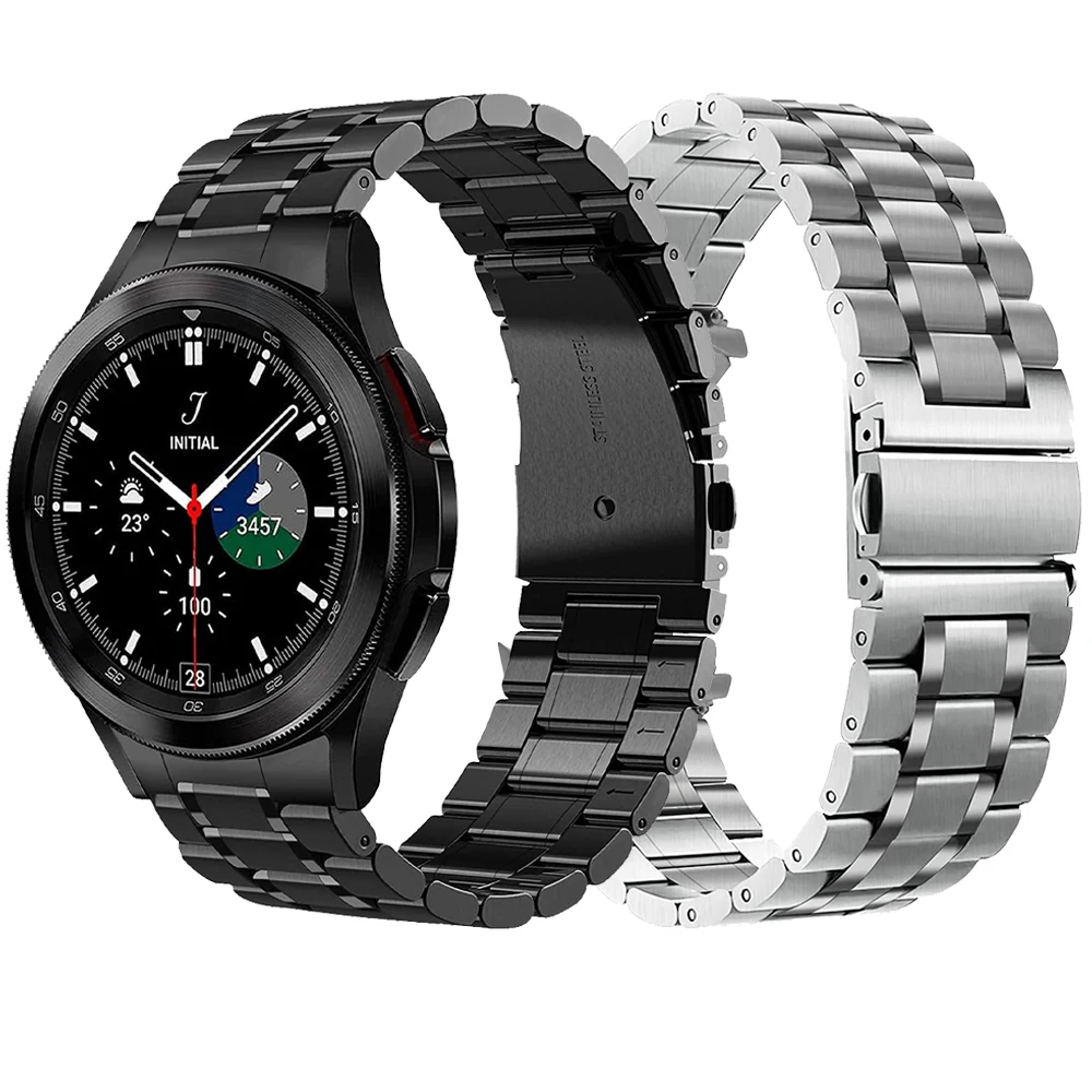 

Ремешок из нержавеющей стали для Samsung Galaxy Watch 4 Classic 46 мм 42 мм/Watch 4 44 мм 40 мм