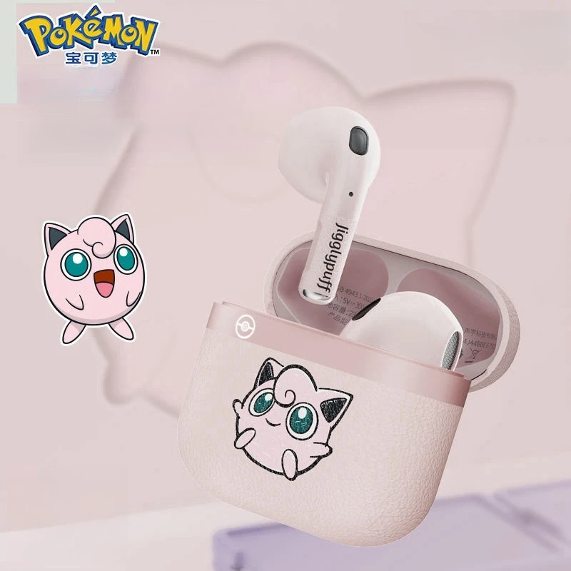 Фото Gengar Jigglypuff Bluetooth-гарнитура аниме Pokemon Высококачественные беспроводные Bluetooth-наушники с высоким сроком службы батареи в парном стиле подарок №4
