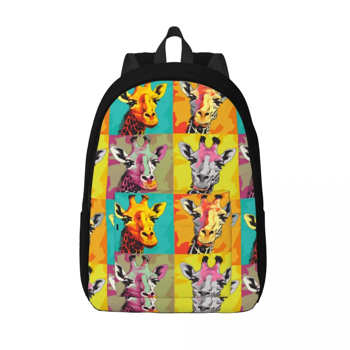 

Giraffe Canvas Backpacks Memes Style Large Casual Backpack Workout Bags