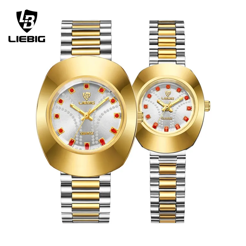 

LIEBIG Fashion Couple Watch Set Original Watch Men Women Quartz Wristwatches Top Brand Female Waterproof Clock Relogio Feminino