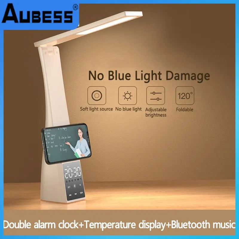 

Speaker Alarm No Video Flash Eye-friendly Led Desk Lamp No Blue Light Damage Multifunctional Learning Lamp Lamp