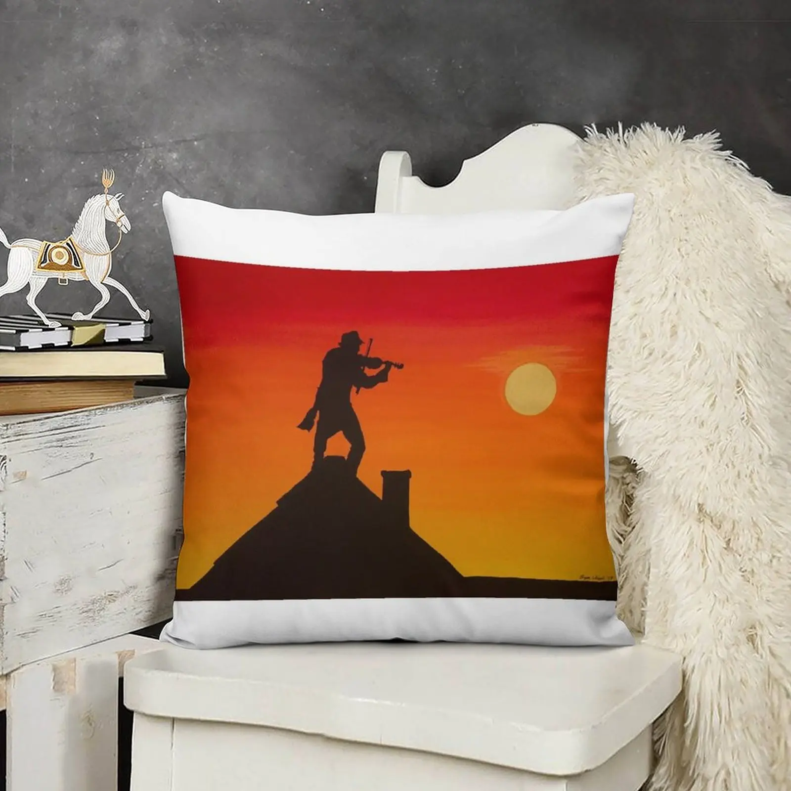 Декоративная подушка Fiddler на крышу рождественские наволочки декоративные