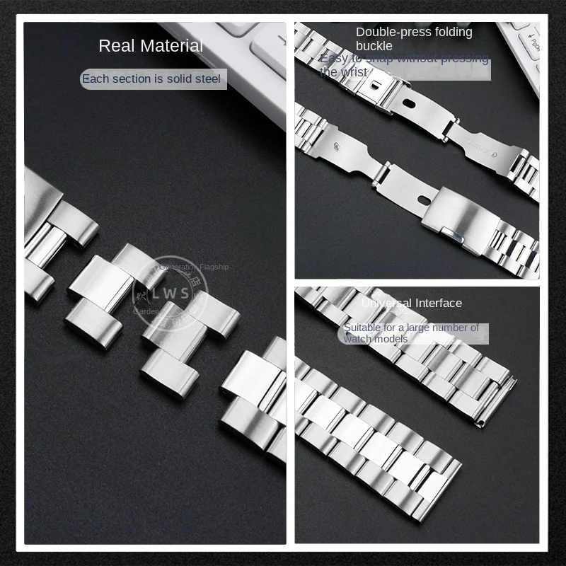 Для Movado Museum классическая серия металлическая цепочка для часов твердый ремешок