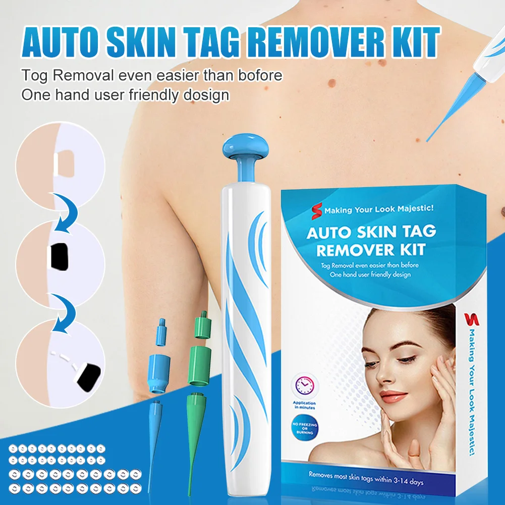 

2In1 Painless Auto Skin Tag Mole Wart Removal Kit Face Skin Care Body Wart Mole Corn Remover Device Face Body Beauty Tools