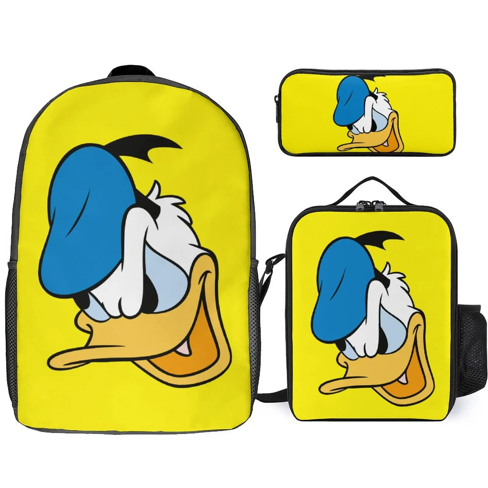 

Рюкзак с мультипликационным принтом Disney, вместительный дорожный школьный ранец для подростков, портативный чемодан, сумка для еды