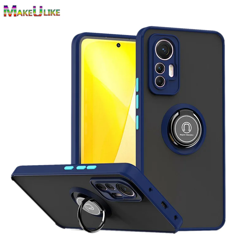 

Case for Xiaomi Mi 12 Lite Case Ring Translucent Shockproof Cover for Xiaomi 12X 11 Ultra 10 10S 10T 11T 12S Pro Lite A3 Case