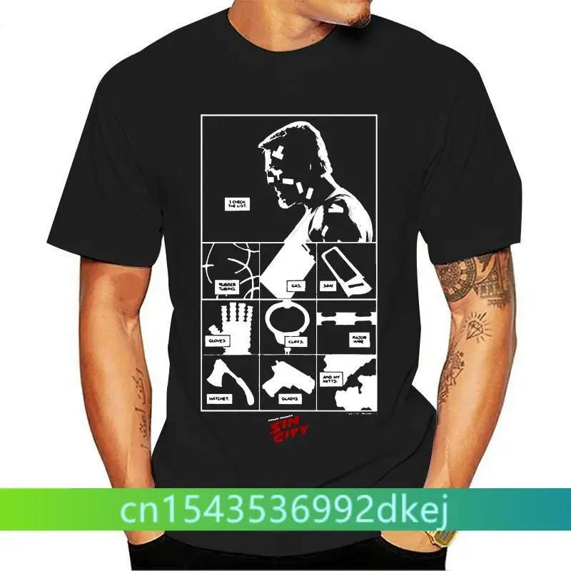 

Funny men t shirt novelty tshirt women Sin City Checklist Adult Heather 4 Poly T-shirt