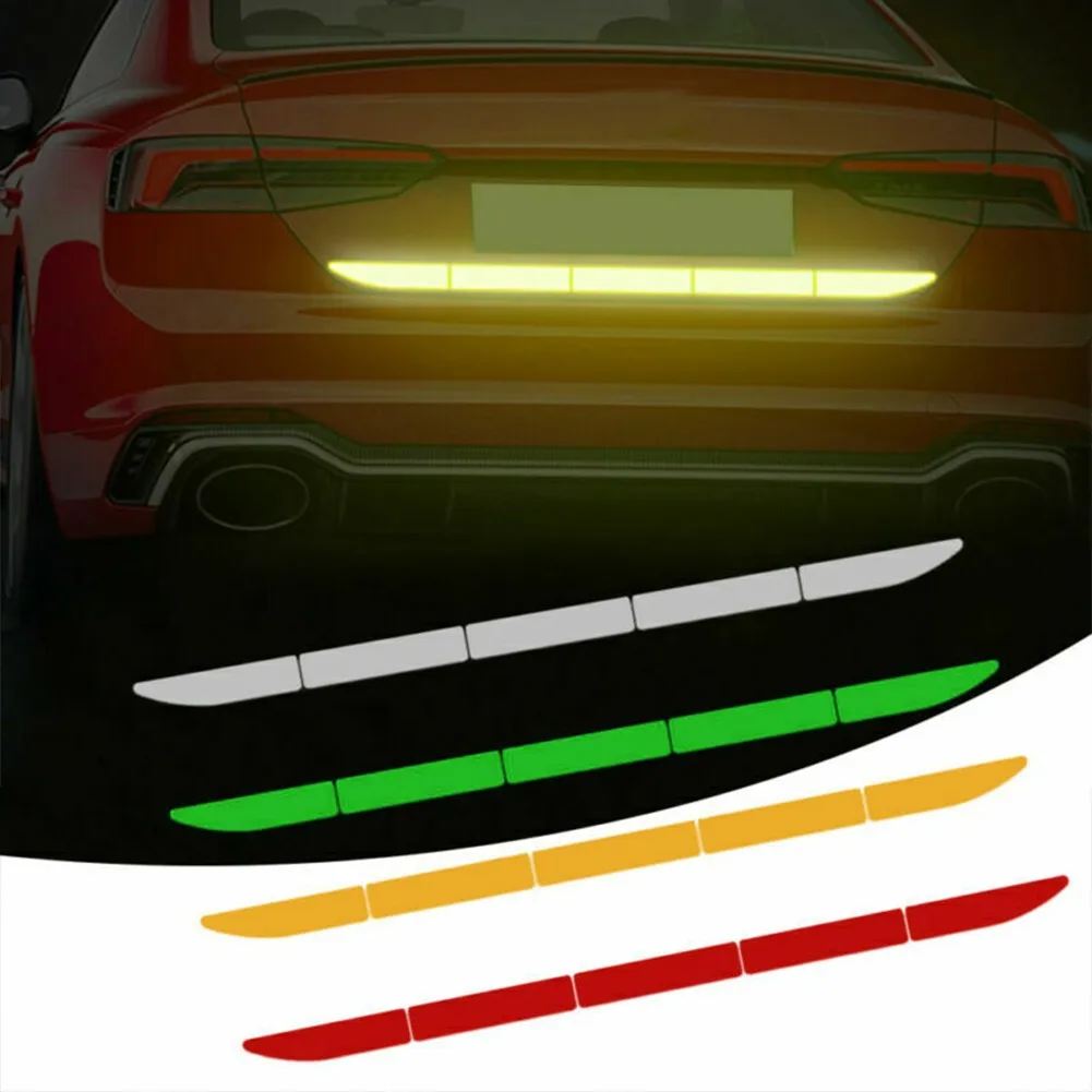 

1 Pcs Motorcycle Sticker Reflective Safety Warning Sign Sticker Stripe Decal Adhesive Sticker Universal Accessories For Bike Car