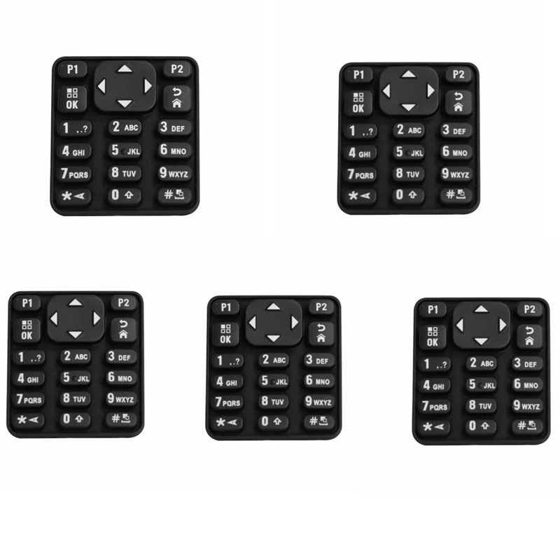 

5PCS Two Way Radio Digital Number Keypad Button Rubber Keyboard For XiR P8668 P8660 GP338D DGP8550 DP4801 XPR7550 Walkie Talkie