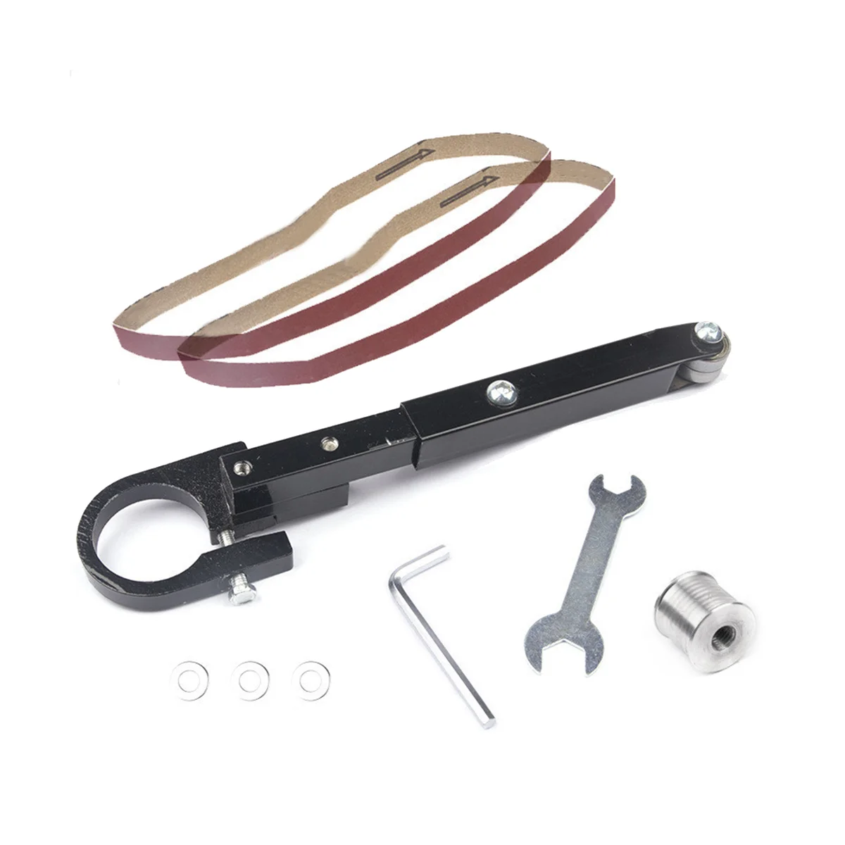 

Air Belt Sander Attachment Sander Sanding Belt Adapter Pipe Belt Sander Modified Sand Belt Machine Electric Belt Grinder