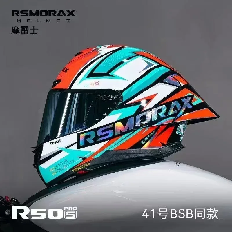 Фото Новинка: Мотоциклетный шлем MOTORAX с полной защитой лица для мужчин и женщин, подходит для всех сезонов, с большим задним антикрылом и дизайном 