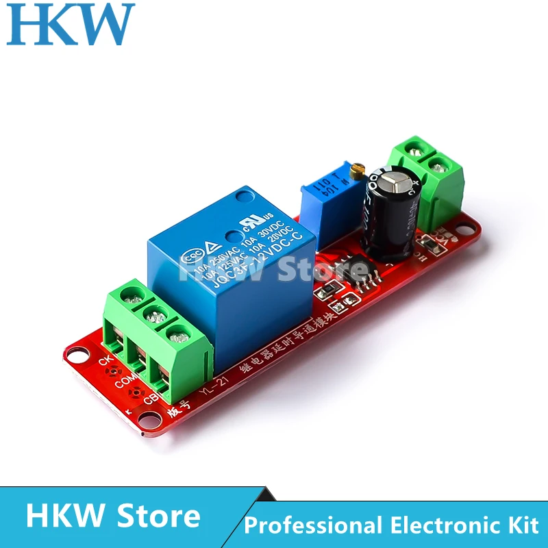 

Реле задержки времени HKWDZ NE555 12В 0~10С