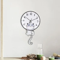 unusual creative wall clock mechanism children silent wall clock pendulum living room home design horloge murale home decor