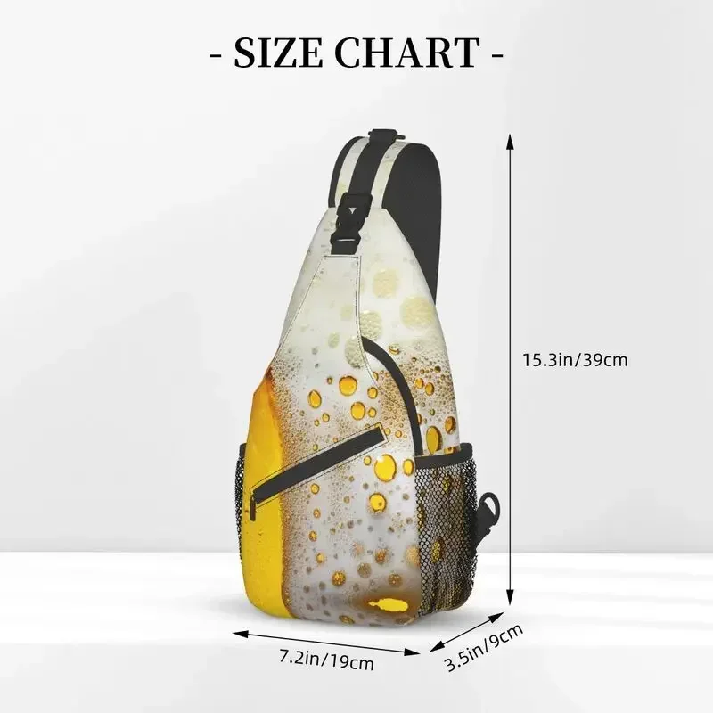 Рюкзак через плечо Frothy Beer Sling для мужчин нагрудная Сумочка на любителей питья