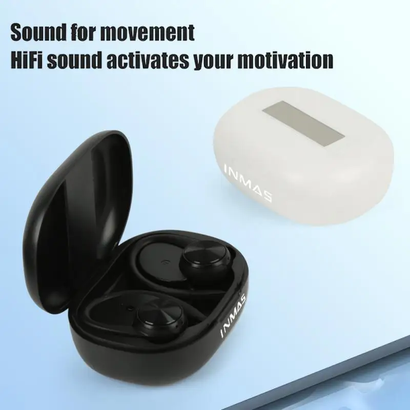

New Ipx5 Waterproof Tws Earphones Power Display Sports Headphones Bluetooth Wireless Headset For Xiaomi Huawei Hot With Mic
